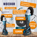 [GENAI] Kit de ferramentas 4 em 1 Furadeira, Chave de fenda/Chave de impacto/Amolador/Martelo 2 baterias de 68 V Caixa