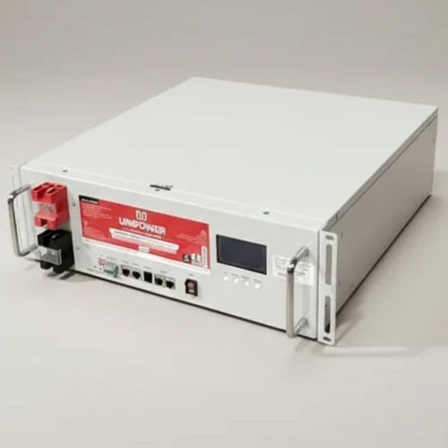 Bateria Solar de Lítio 100Ah 48V 4,8kW com Display Unipower UPLFP48-100 3U EN