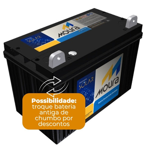 Bateria Solar Moura 111Ah - 12MS111Ah (antiga 105Ah) - imagem 2