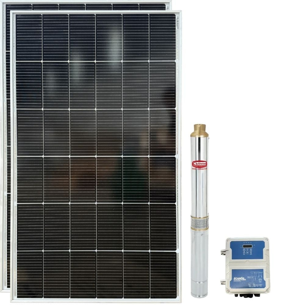 Kit Bomba Solar Ebara Até 3000l/h 32MCA 300W 24V